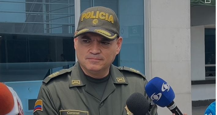 Coronel Carlos Oviedo, comandante de la Policía de Cali.