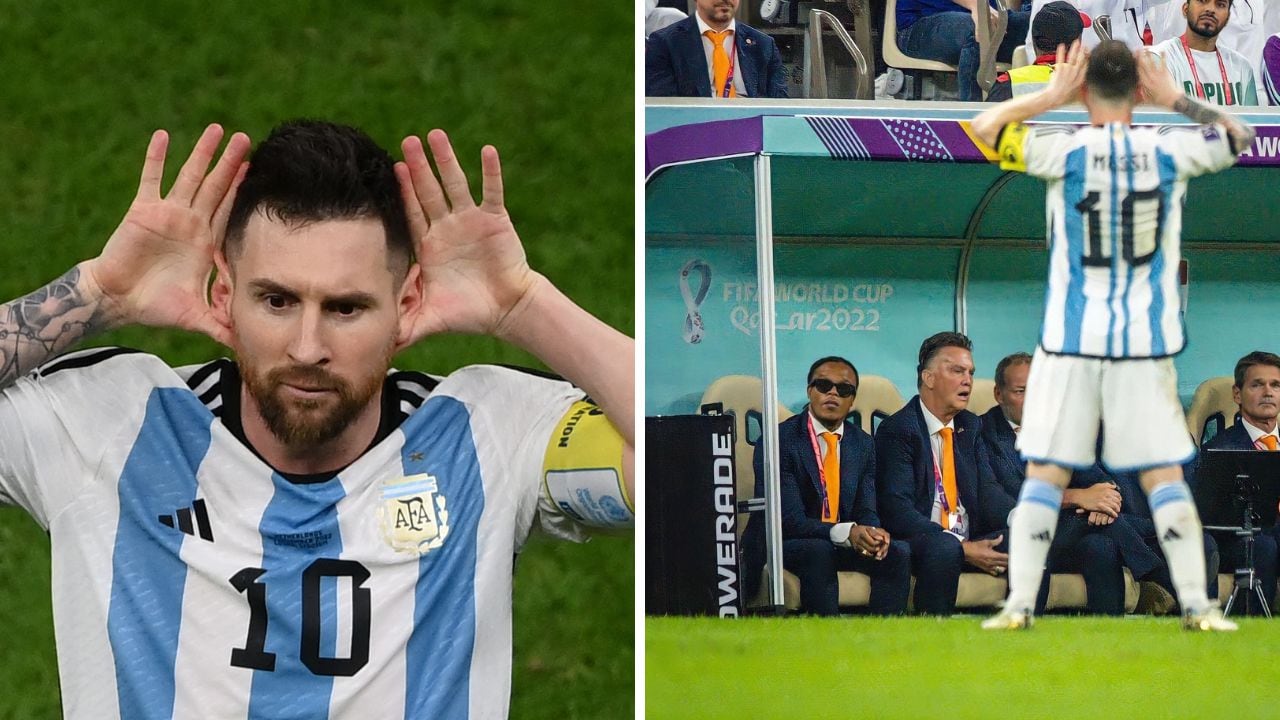 Lionel Messi vs. Holanda en el Mundial de Qatar 2022.