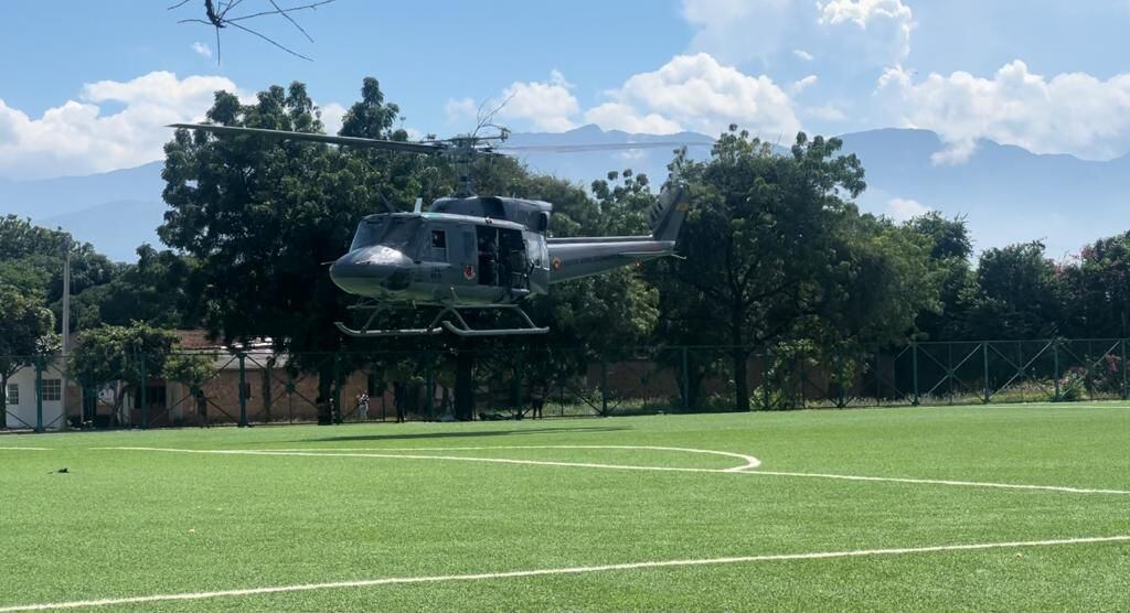 Helicóptero fuerza pública La Guajira