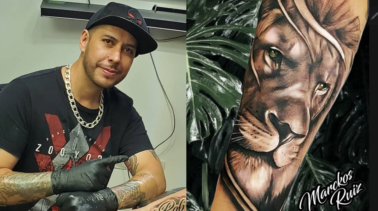 Marckos Ruiz, tatuador colombiano.