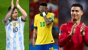 Messi, Neymar y Cristiano Ronaldo, las mayores figuras que estarán en Catar 2022.