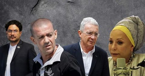 Iván Cepeda, Piedad Córdoba, el Tuso Sierra y Álvaro Uribe