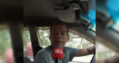 Édgar Pinto, ciudadano taxista residente en Bogotá