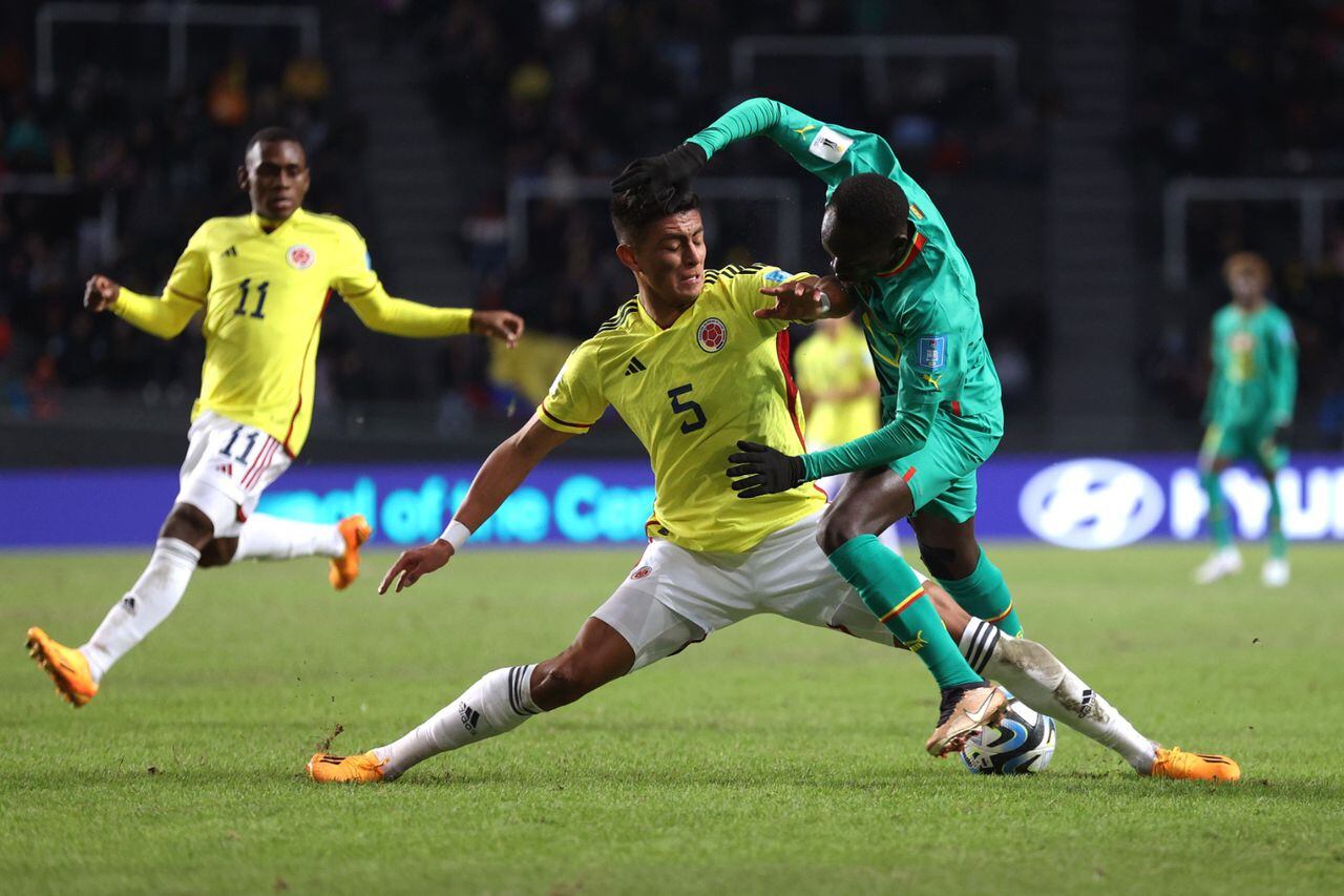 Selección Colombia ante Senegal en el Mundial Sub-20 de Argentina 2023.