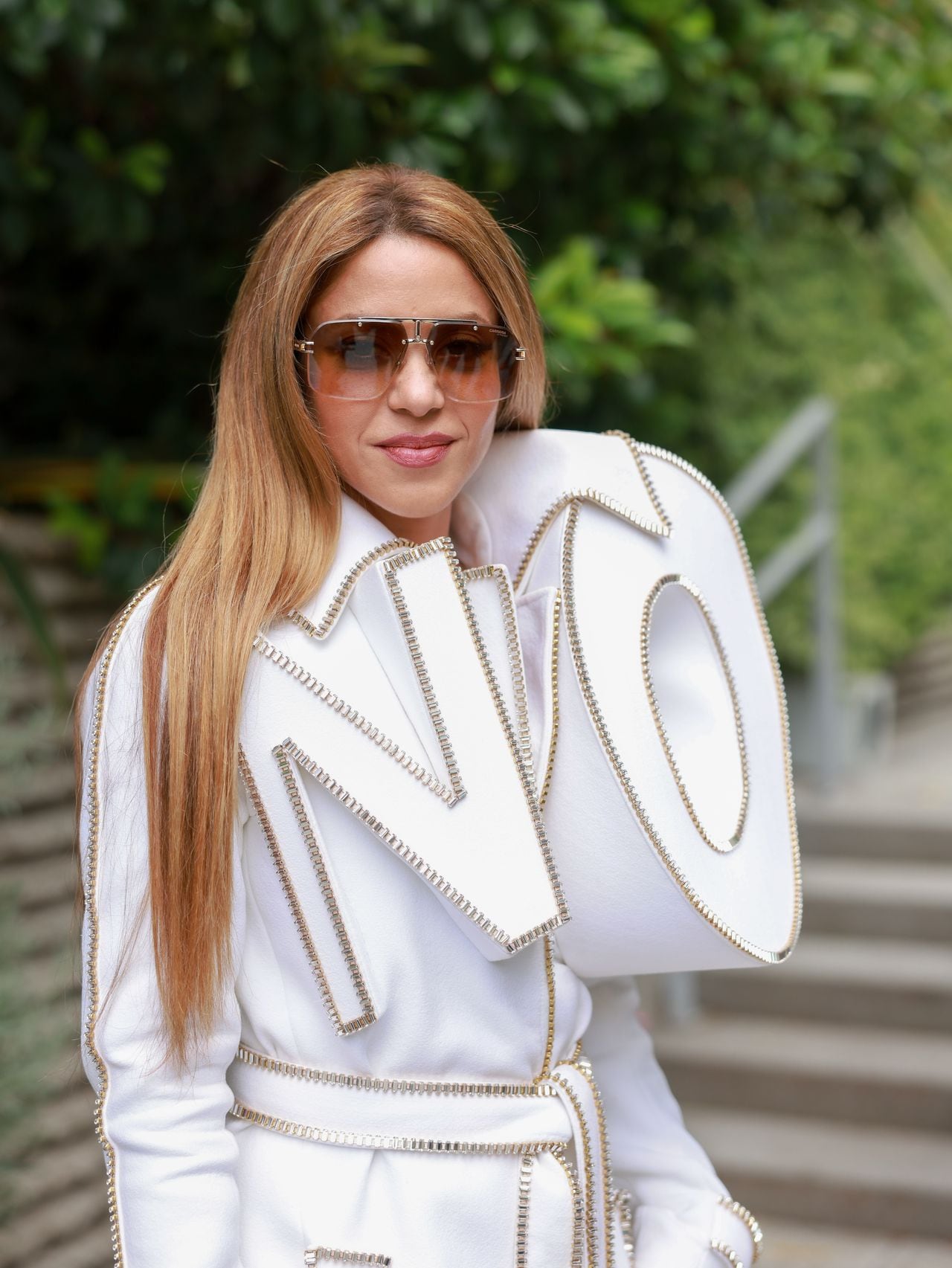 PARIS, FRANCE - JULY 05: Shakira attends the Viktor & Rolf Haute Couture Fall/Winter 2023/2024 show as part of Paris Fashion Week  on July 05, 2023 in Paris, France. (Photo by Arnold Jerocki/Getty Images)