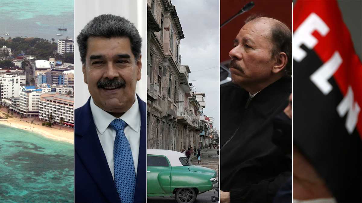 Nicolás Maduro Daniel Ortega  San Andres Cuba ELN