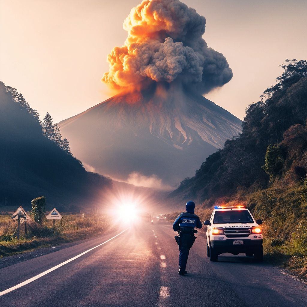 Las impactantes imágenes de lo que podría pasar en caso de que explote el volcán del Nevado del Ruiz, según la IA. Fotos de: Robby Bienestar,  inteligencia artificial. Pulzo.