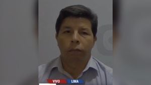 El expresidente peruano Pedro Castillo, intervino en una audiencia virtual transmitida por el canal de televisión del Poder Judicial.