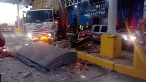 Accidente en peaje de Cartagena