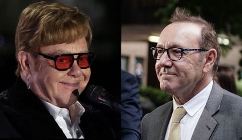 Elton John fue citado a testificar en caso Kevin Spacey. Fotos: AFP - Alex Wong / Getty Images  - Jordan Pettitt - PA Images