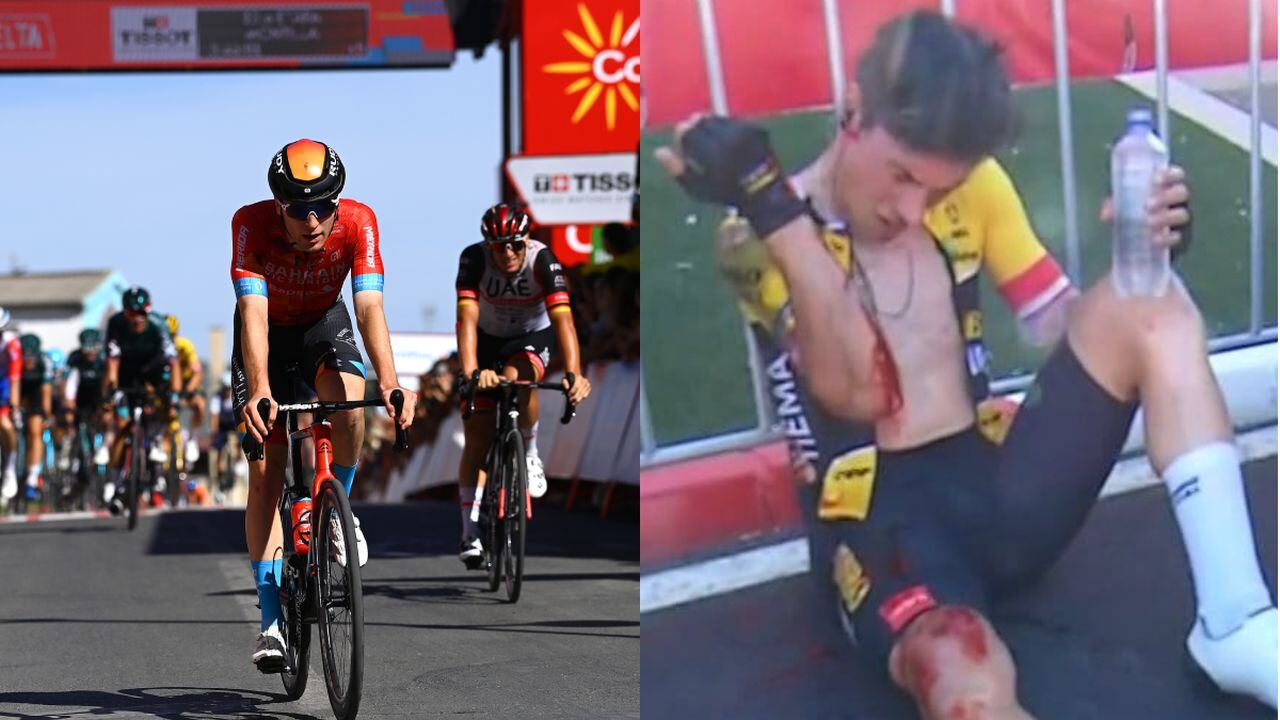 Fred Wright y Primoz Roglic, Vuelta a España 2022. Foto: Getty Images/Tim de Waele//Eurosport