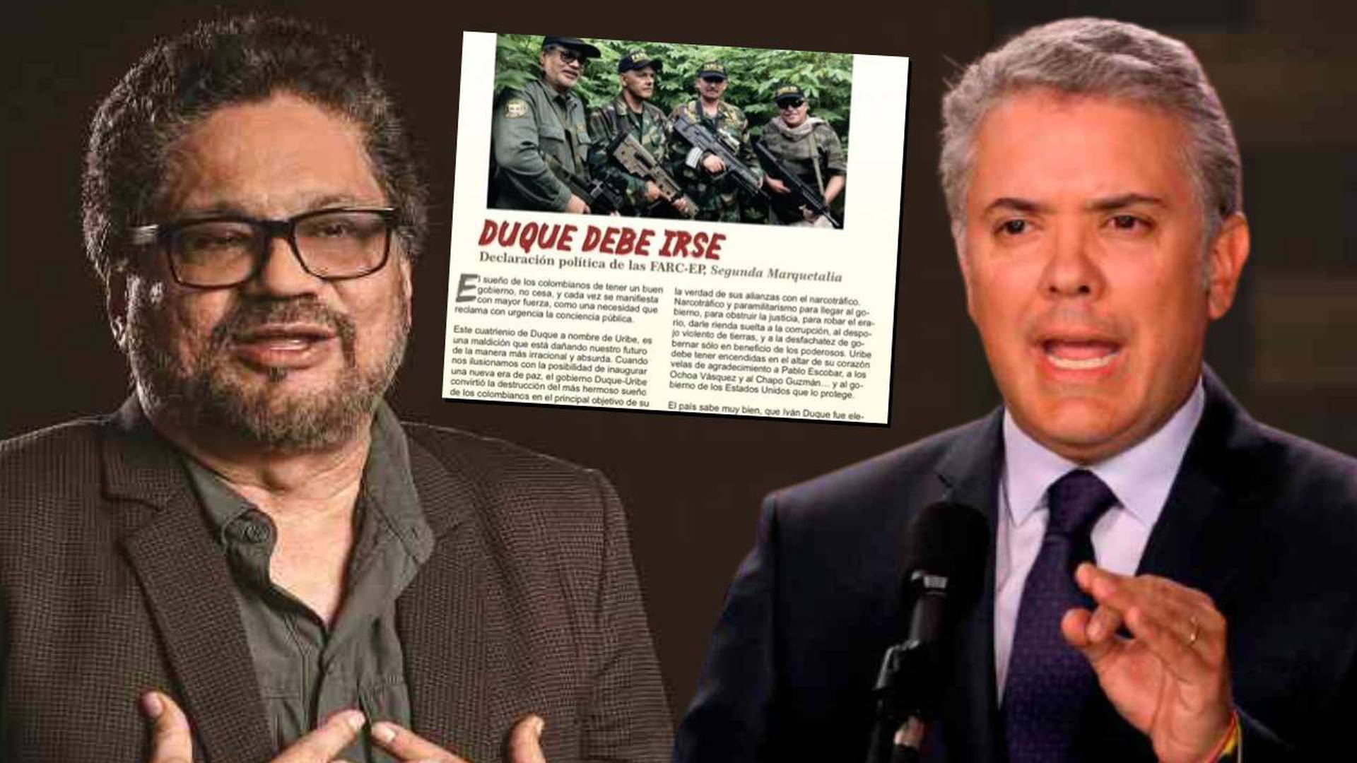 Duque debe irse”: la polémica reaparición de Iván Márquez