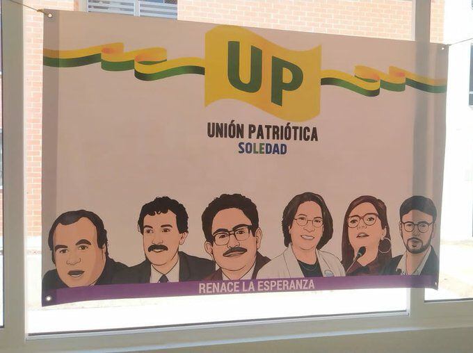 La Unión Patriótica ha resurgido en varios municipios del país, como lo muestra esta mural en Soledad (Atlántico).