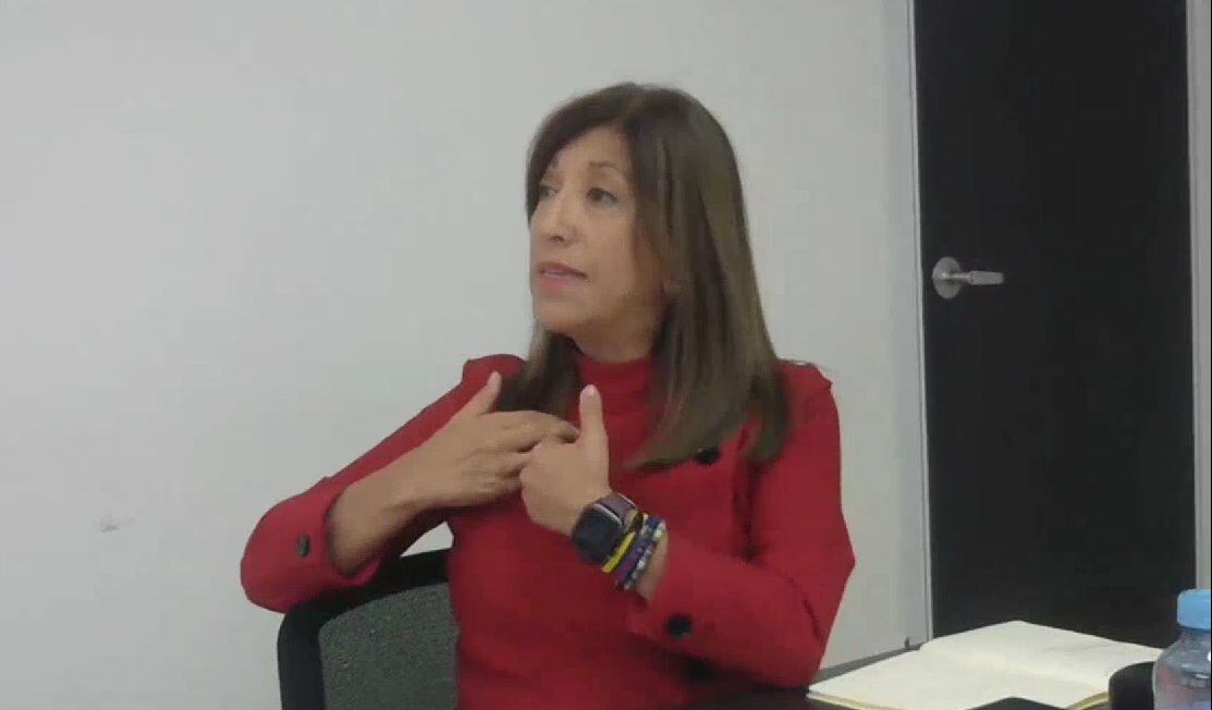 Imagen del video en el que la exdirectora de la Agencia Nacional de Defensa Jurídica del Estado, Martha Lucía Zamora, declara ante la Procuraduría.