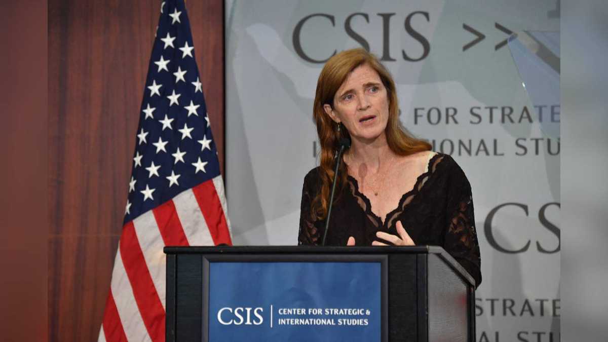 Samantha Power, jefa de la Agencia de Estados Unidos para el Desarrollo Internacional (USAID). Foto: AFP/Nicholas Kamm.
