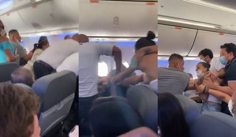 En el video se pueden oír los gritos desesperados de los pasajeros incluyendo a los que no hacían parte de la pelea tratando de calmar a las mujeres