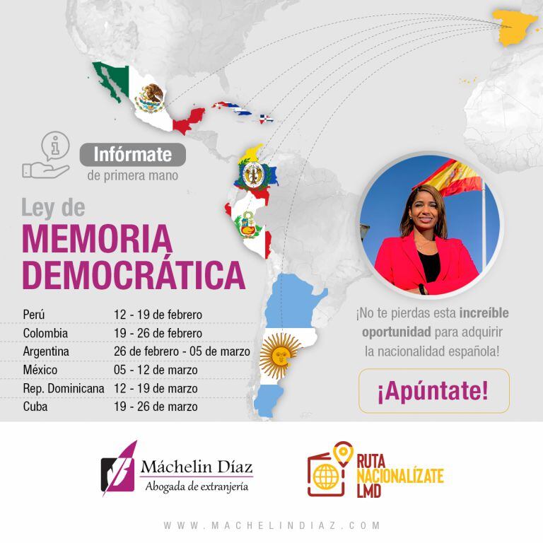 Gira del programa Ruta Nacionalízate LMD de la abogada Máchelin Díaz.