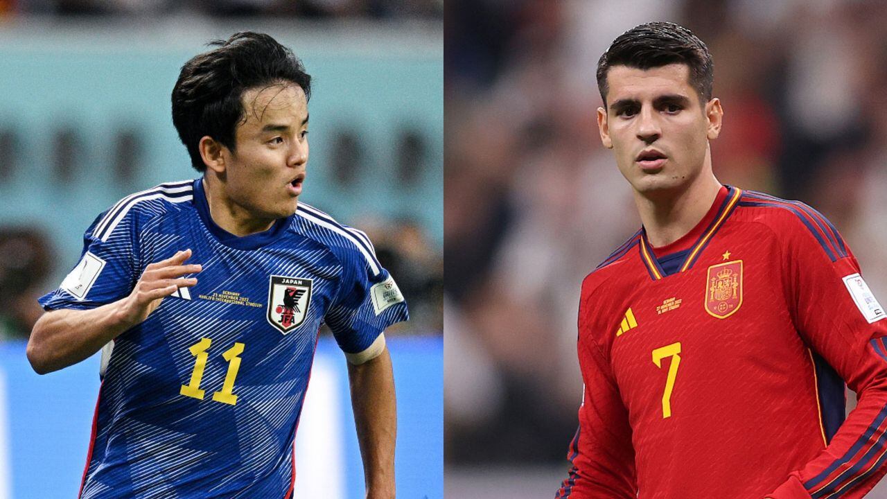 Españoles y japoneses se medirán este jueves en el Mundial Qatar 2022. Foto: Getty Images.