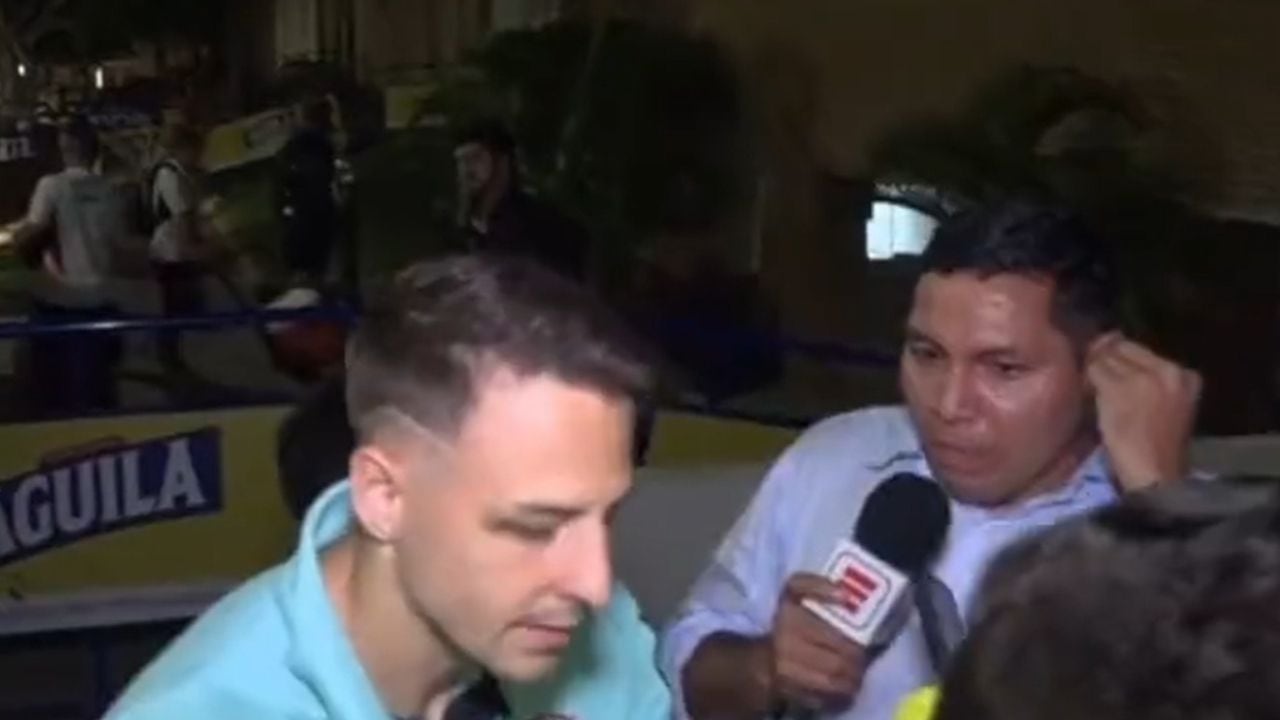 Martín Arzuaga en el momento de su entrevista a Santiago Arias.