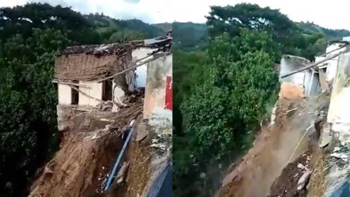 Colapso de viviendas en Ebéjico, Antioquia.