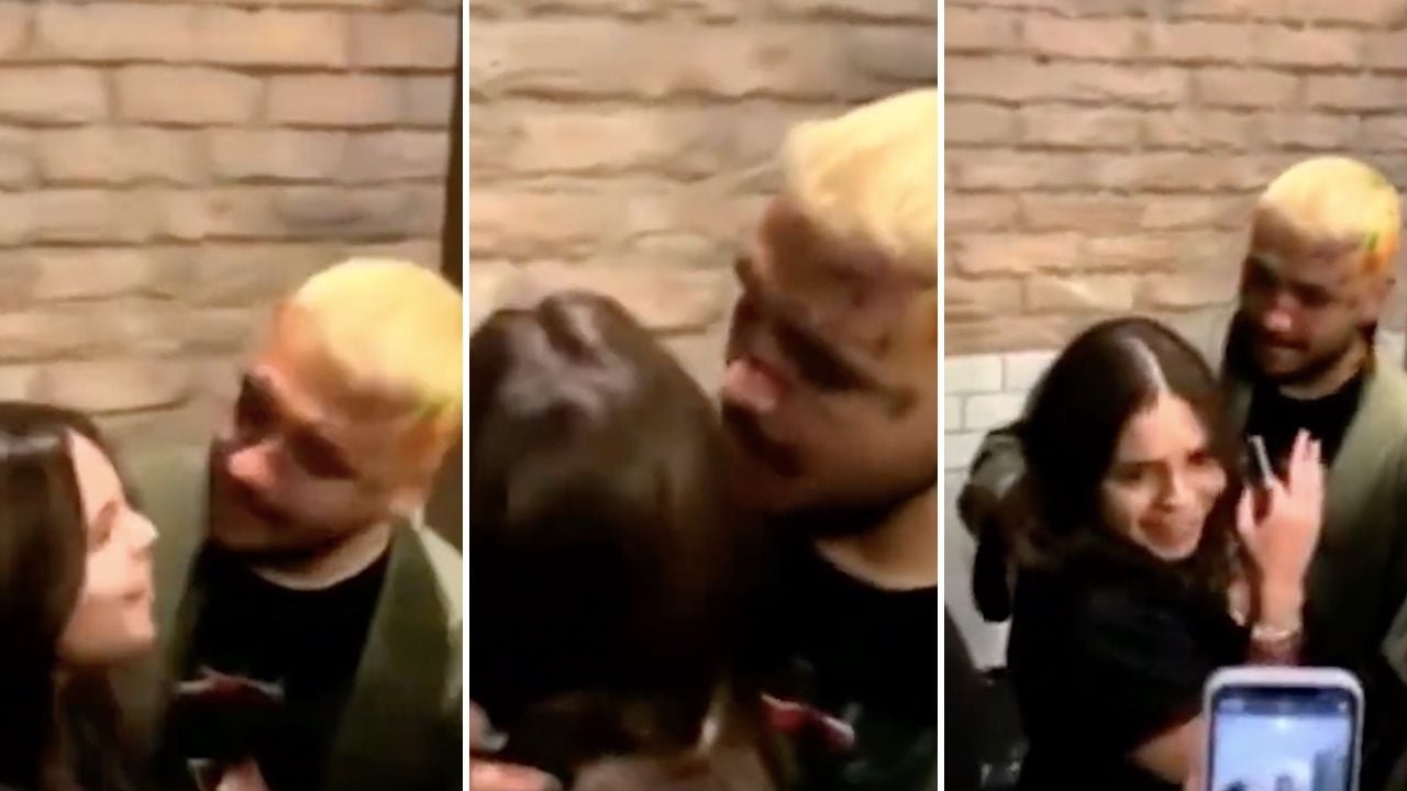 El cantante intentó besar a una fanática en la boca, pero ella lo rechazó