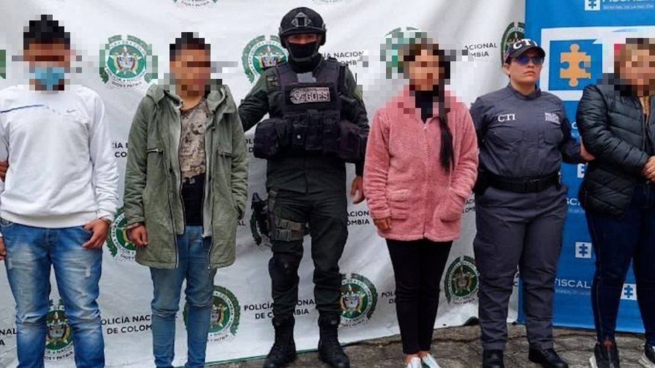 Los miembros de la banda Dulces Sueños fueron capturados en diferentes municipios de Nariño.
