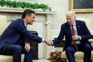 Los dos presidentes se reunieron en la Casa Blanca este viernes. Foto: AFP.