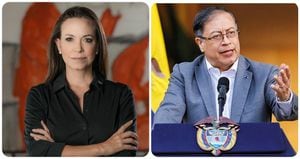 María Corina Machado y Gustavo Petro.