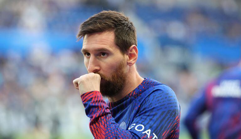 Lionel Messi en su último partido con el PSG.