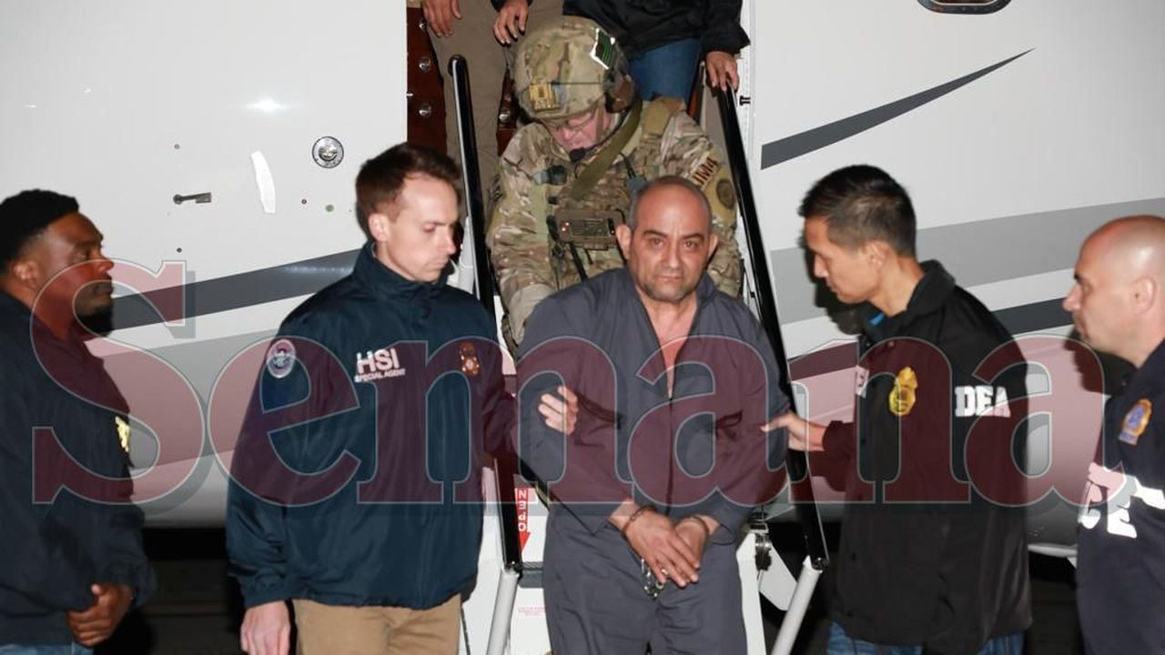 Otoniel llegando extraditado a EE. UU.