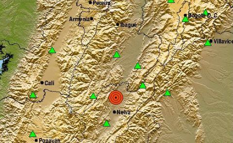 El sismo se presentó en el departamento del Huila.
