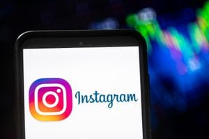 POLAND - 2022/09/02: In this photo illustration a Instagram logo seen displayed on a smartphone. (Photo Illustration by Mateusz Slodkowski/SOPA Images/LightRocket via Getty Images)
