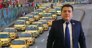 Foto: Líder del gremio de taxistas Hugo Ospina/Dinero. Aunque no especificó la metodología aplicada para saberlo, reveló que el 90% de los conductores de Uber fueron taxistas. 