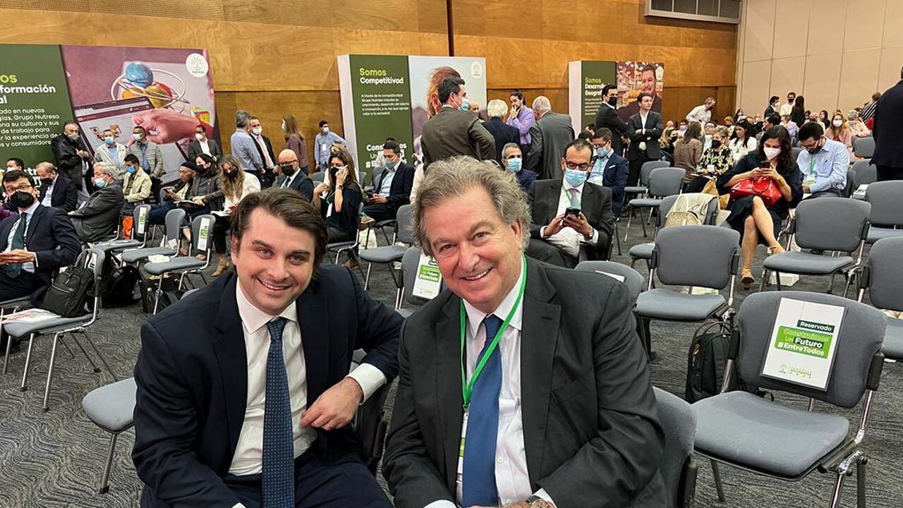 Jaime Gilinski y Gabriel Gilinski en la Asamblea de Empresarios de Nutresa