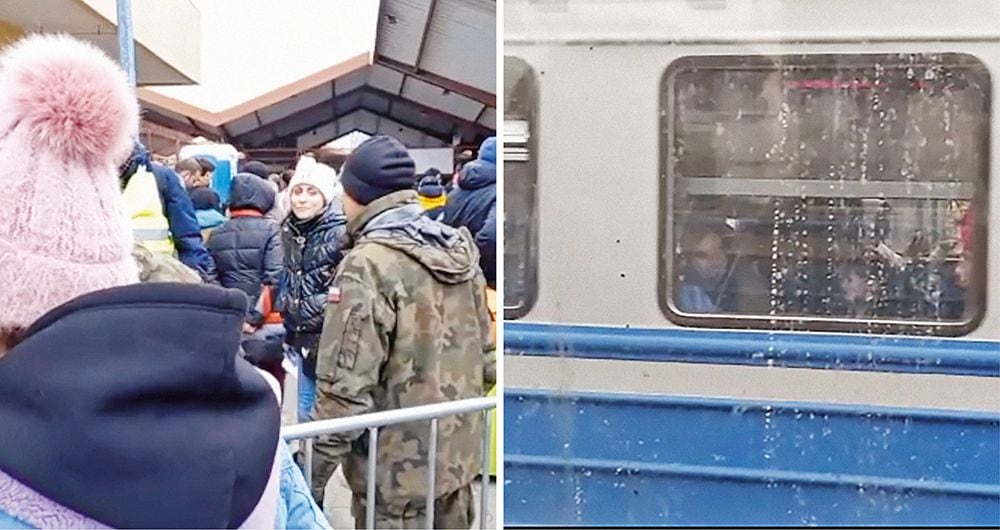  En el tren la mayoría de ciudadanos coinciden en que las chicas jóvenes se apuntarán al Ejército para defender a Ucrania.
