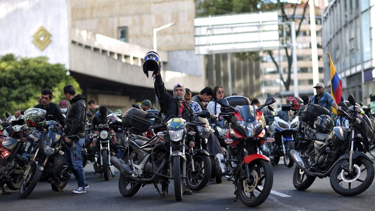 Manifestación de motociclistas Bogota