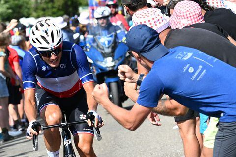 Valentin Madouas, un pedalista francesa, durante la penúltima etapa del Tour de Francia 2023.