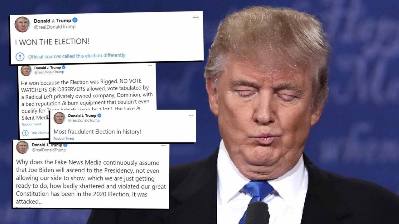 En mayúsculas y sin pruebas: los tuits del contradictorio Donald Trump