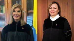 Las magistradas de la Comisión de Disciplina Judicial Diana Marina Vélez y Magda Acosta Walteros
