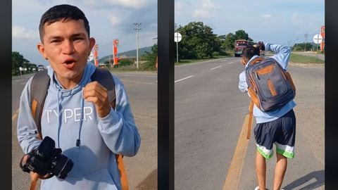Trébol Comunica, el joven colombiano que causa furor en redes con sus fotos de camiones en las carreteras del país