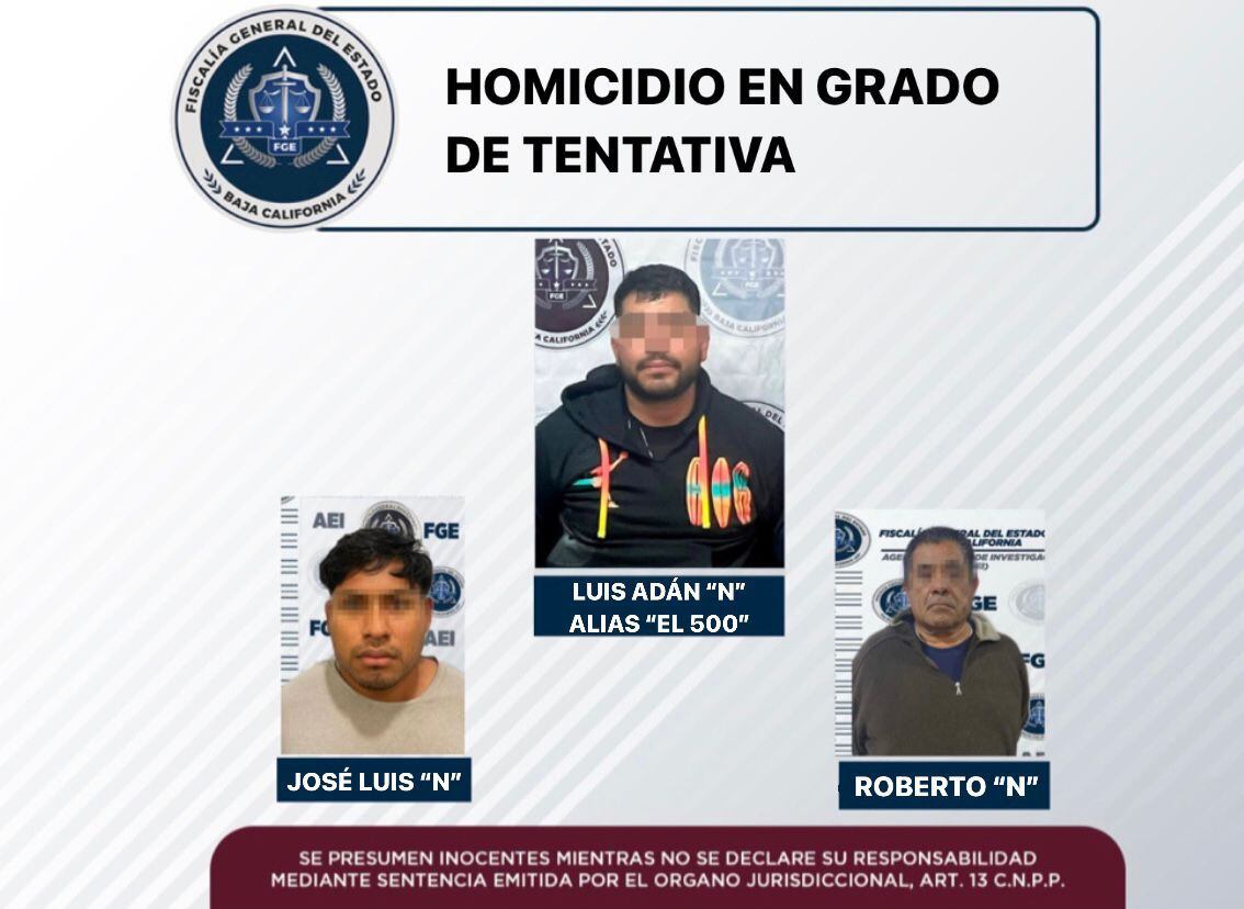 En el operativo en el que fue capturado El 500 también se logró la detención de otros dos miembros de la organización criminal.