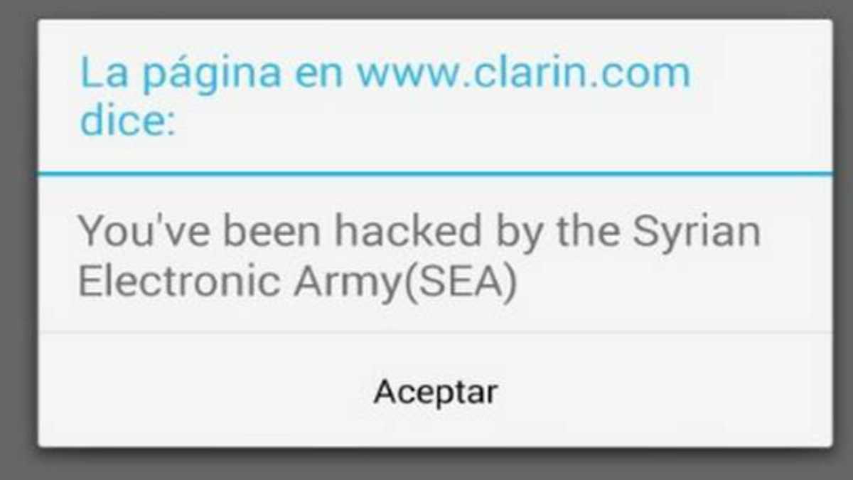 El Ejército Electrónico Sirio (SEA por su nombre en inglés) hackeó la página web de varios diarios.