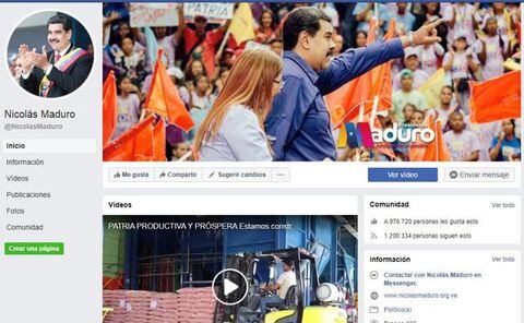 Facebook de Nicolás Maduro