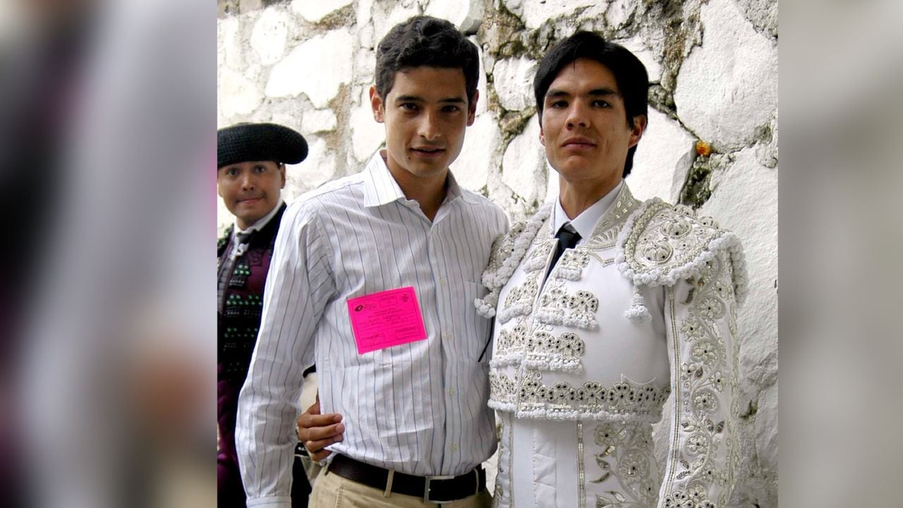 11 de noviembre de 2007. Plaza de Toros Nuevo Progreso, Guadalajara (México). Andrés de los Ríos (izquierda) y Ricardo Rivera, el día de su alternativa.