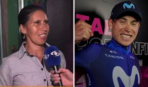 Madre Einer Rubio describió la emoción de ver ganar a su hijo en la etapa 13 del Giro de Italia.