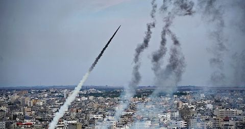 Los cohetes contra Israel fueron lanzados de manera masiva desde la Franja de Gaza.
