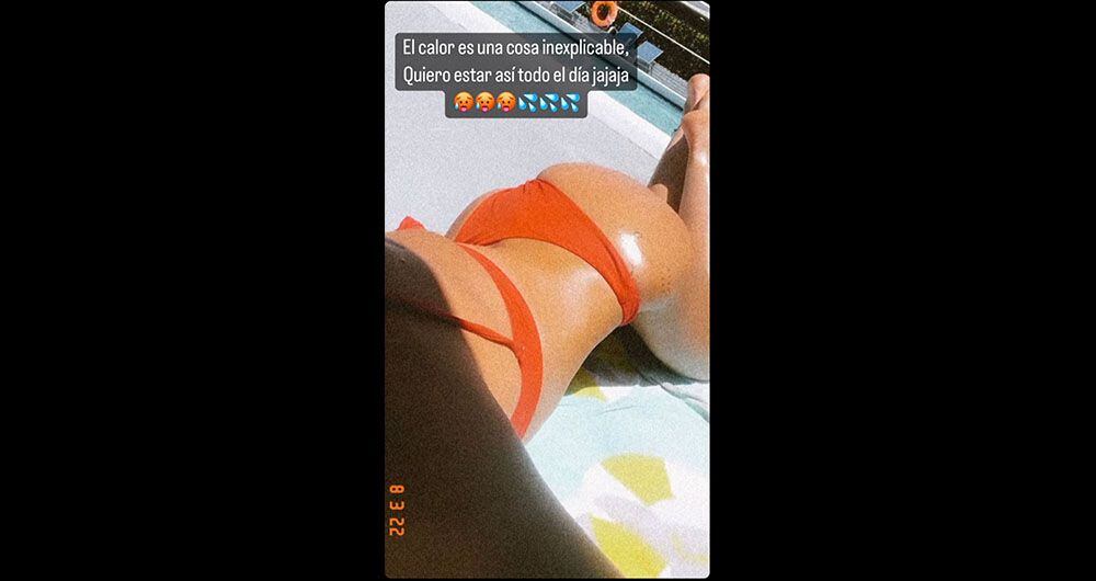 Carolina Cruz tomando el sol en Miami- Captura de pantalla Instagram @carolinacruzosorio