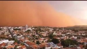 Video muestra la impresionante tormenta de polvo que cubrió a la ciudad de Sao Paulo en Brasil