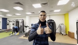 Cristiano Ronaldo se reencontró con la plantilla del Real Madrid.