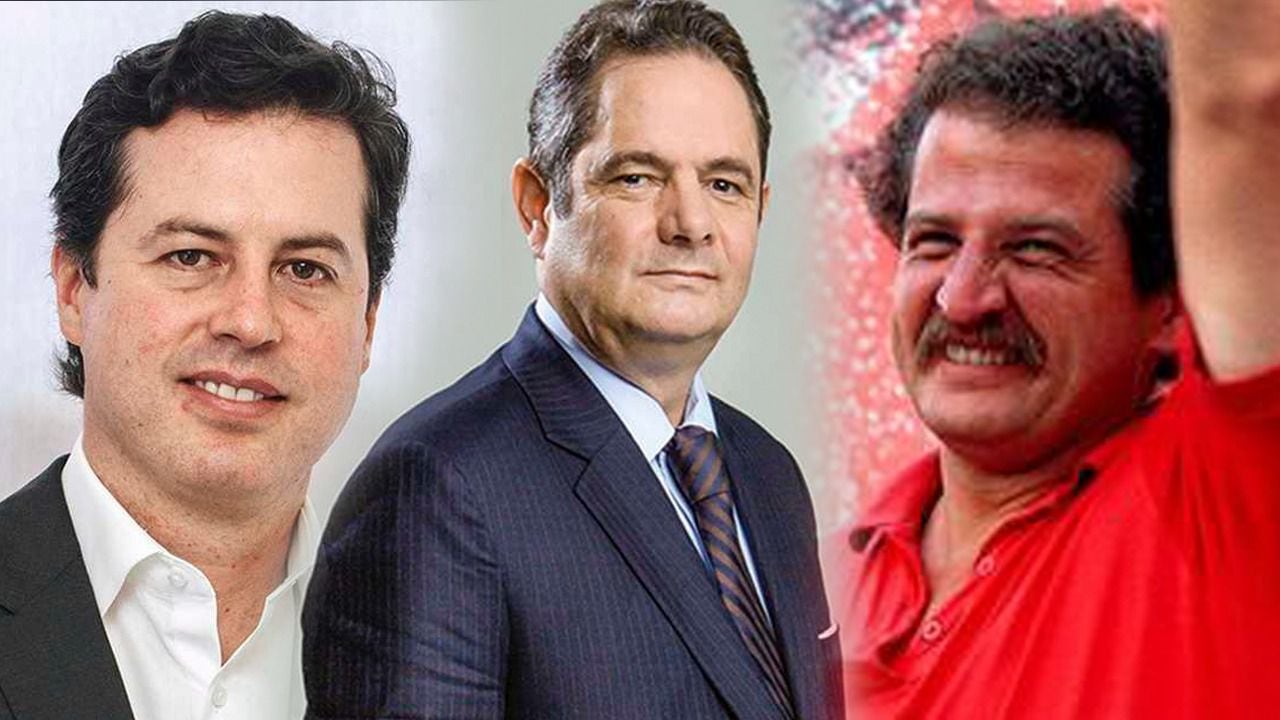 Juan Manuel Galán, Germán Vargas Lleras y Luis Carlos Galán.